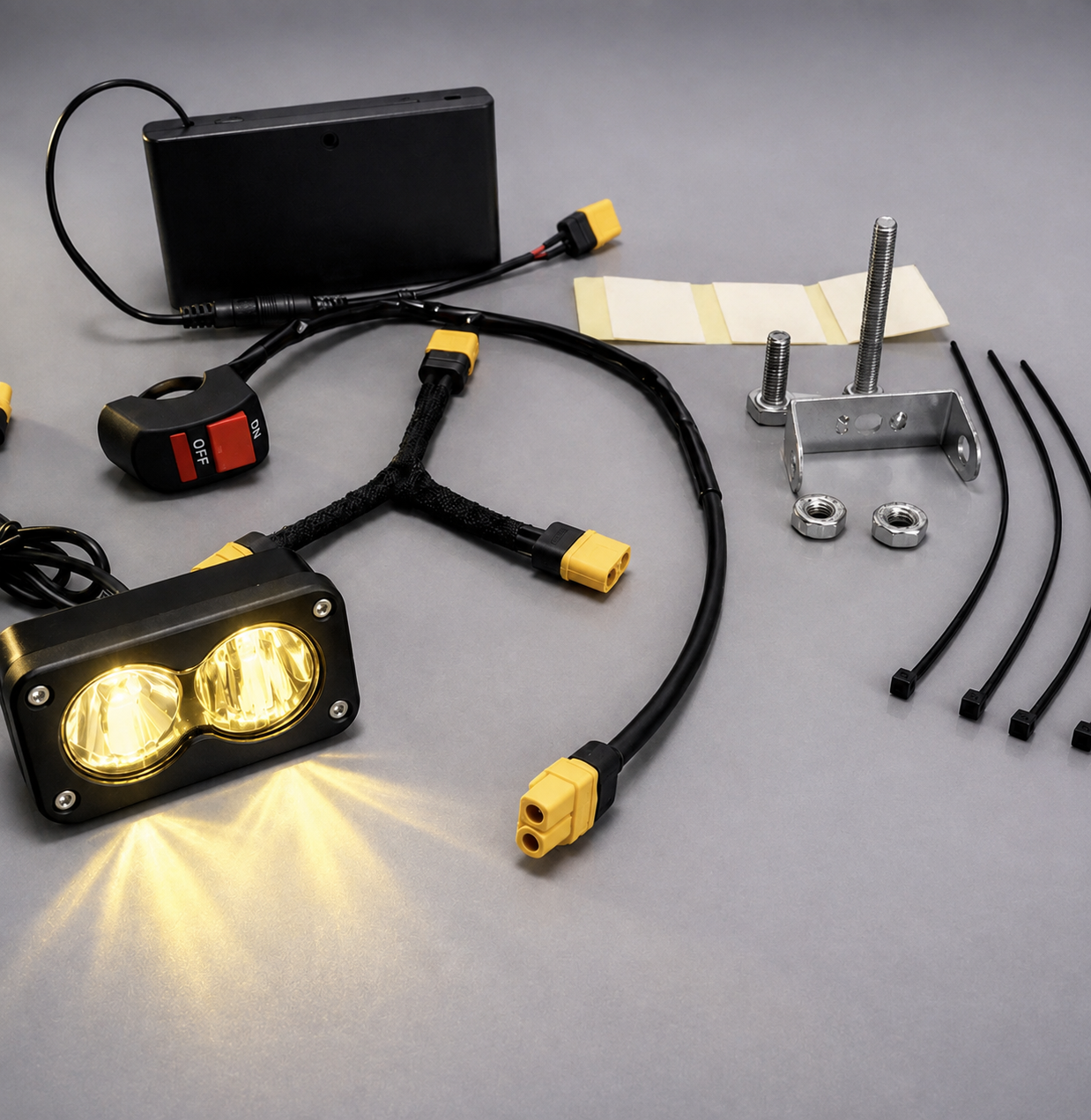 Battery Powered Baja Style Light With Horn